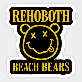 Rehoboth Beach Bear Nirvana Sticker
